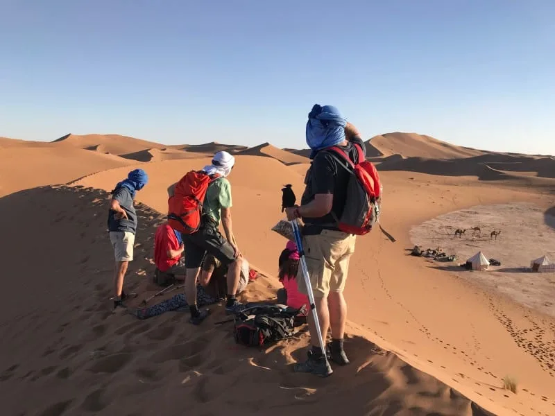 Trek dans le desert