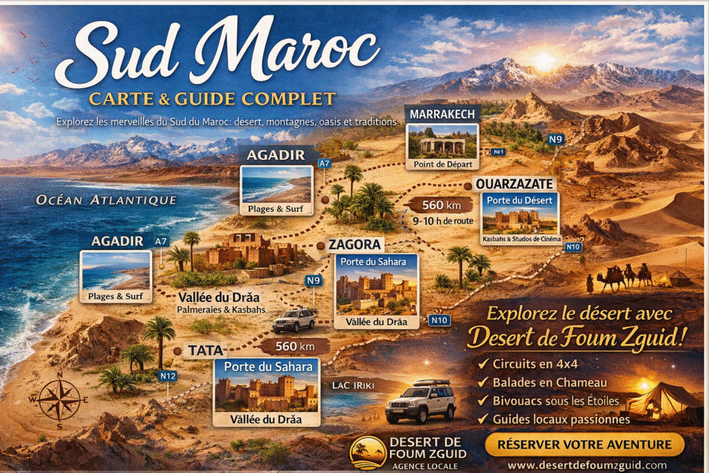 Sud Maroc Carte