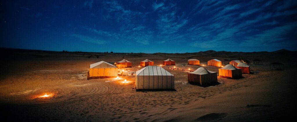 Dormir dans le désert maroc