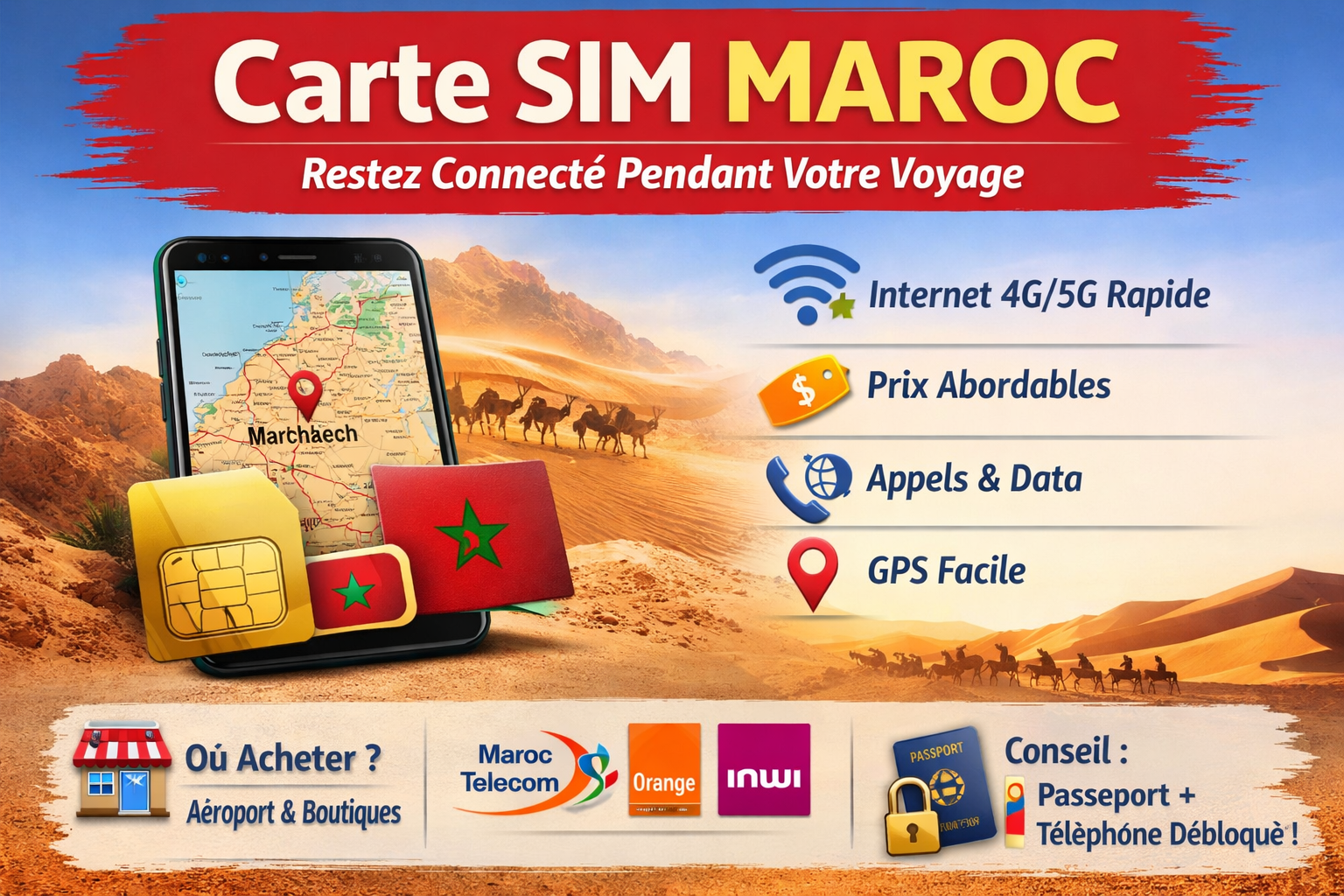 Carte SIM Maroc : Guide Complet pour Rester Connecté au Maroc